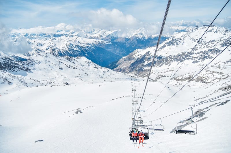 3 Valleys Piste Map - ski lifts